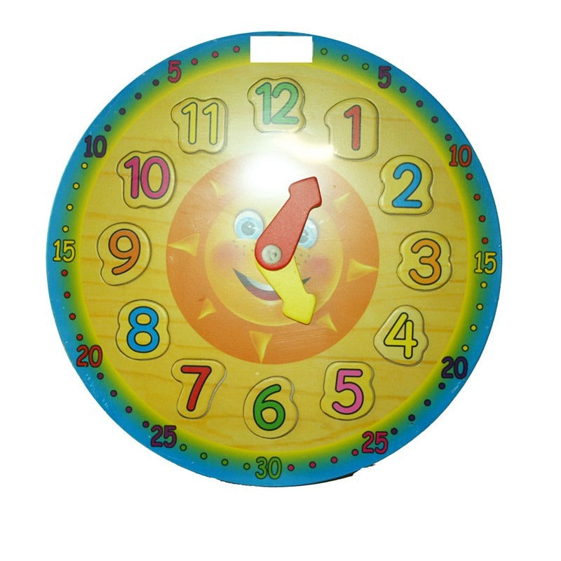 Wooden Puzzle Clock 28cm
