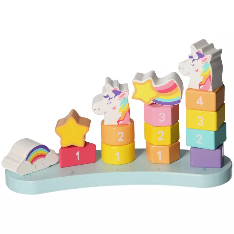 Unicorn Wood Stacking Numbers