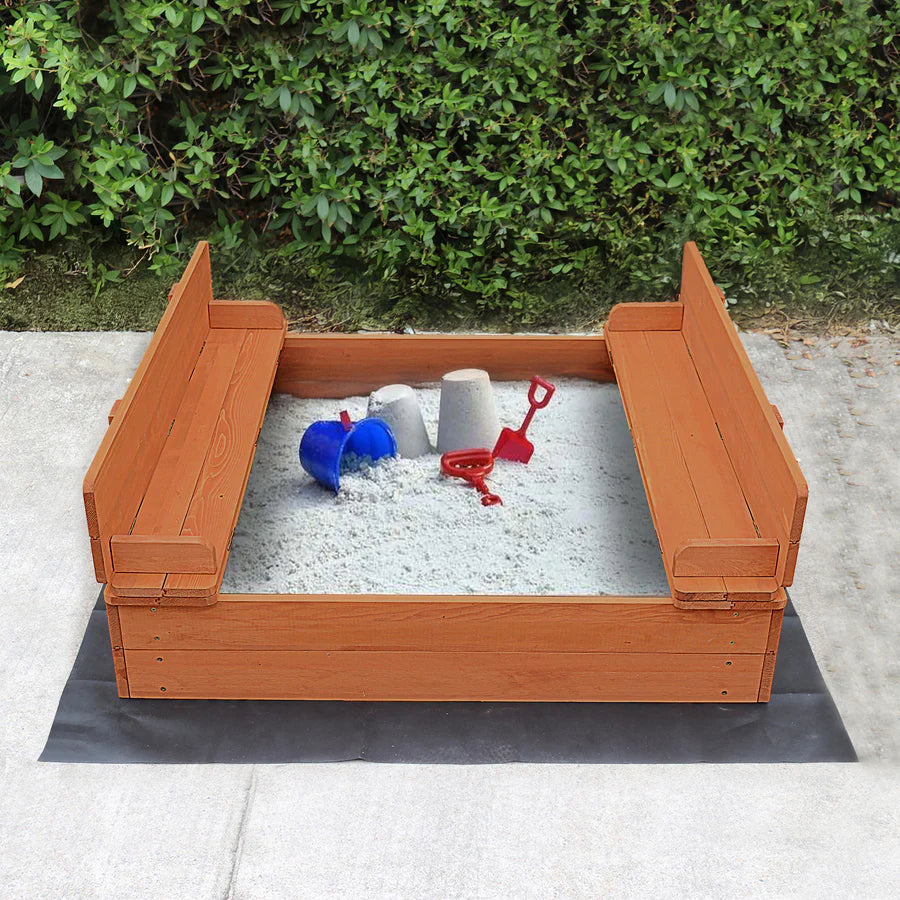 Kids Sandpit With Seating and Cover