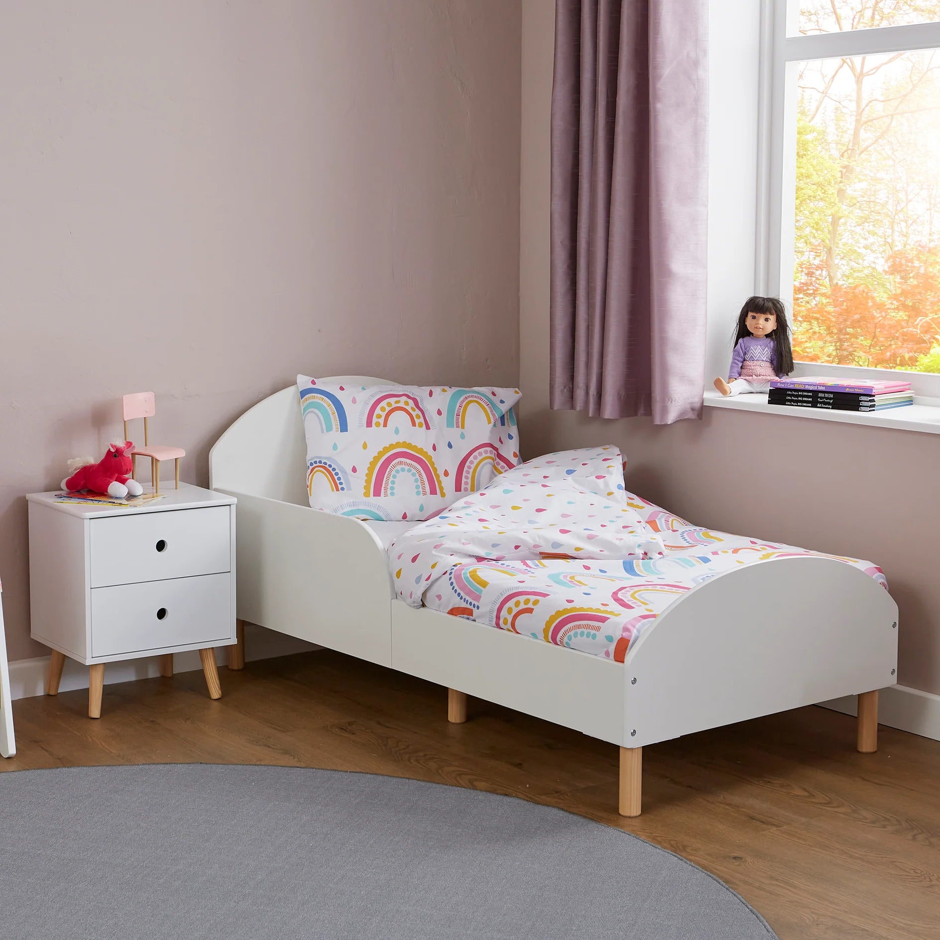 Kids White Toddler Bed